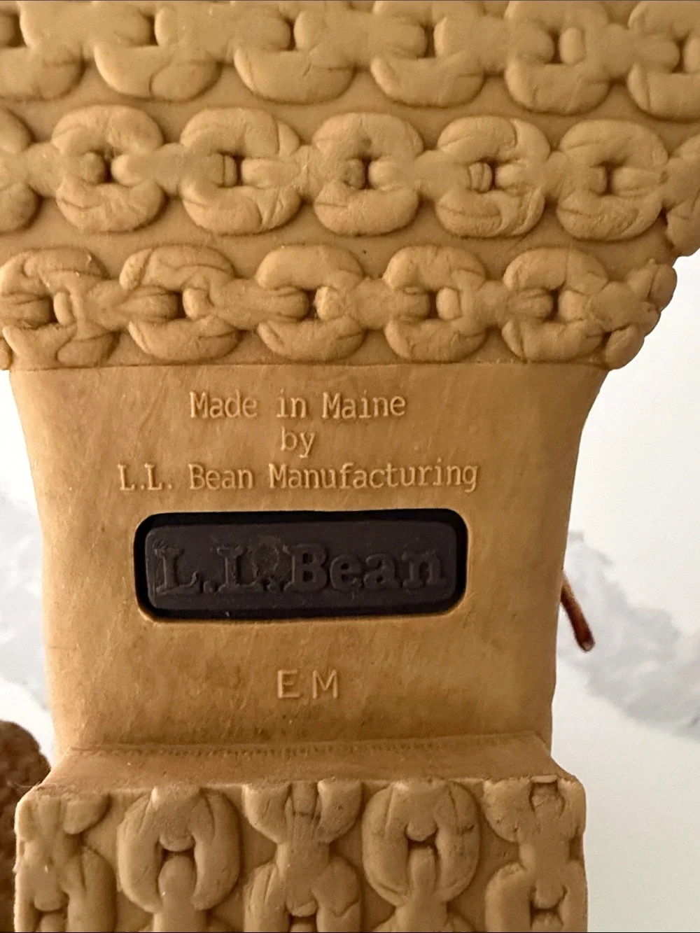 LL Bean duck boots unlined size EM - see description